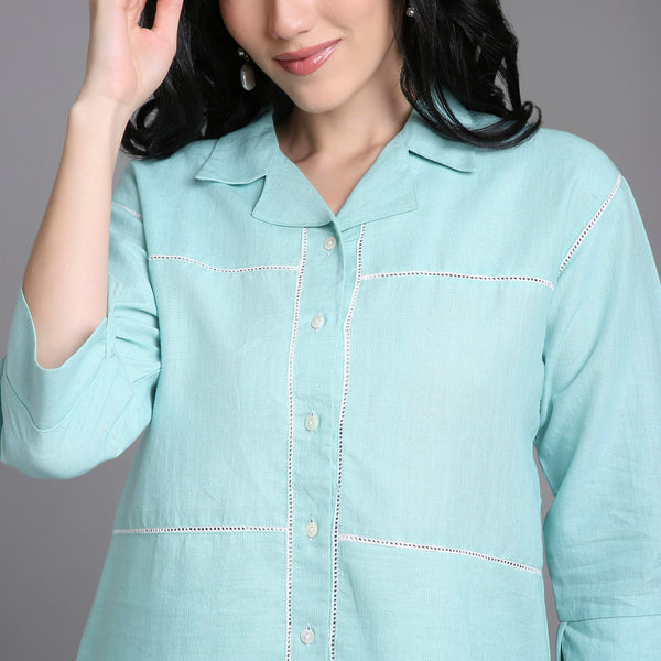 ANIKA | Women Shirt with lace trimmings