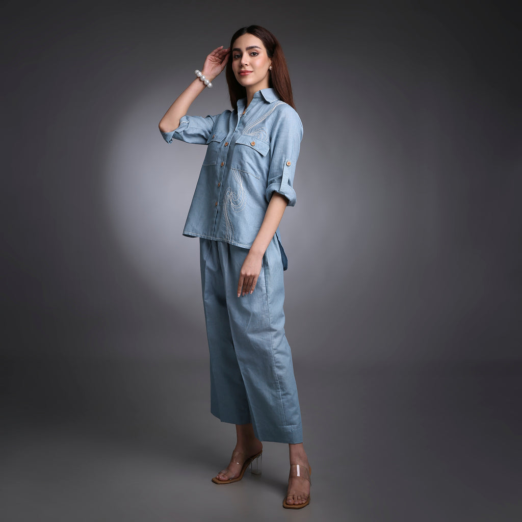 Zenith |Women Co-ord Set | Hand Thread-work