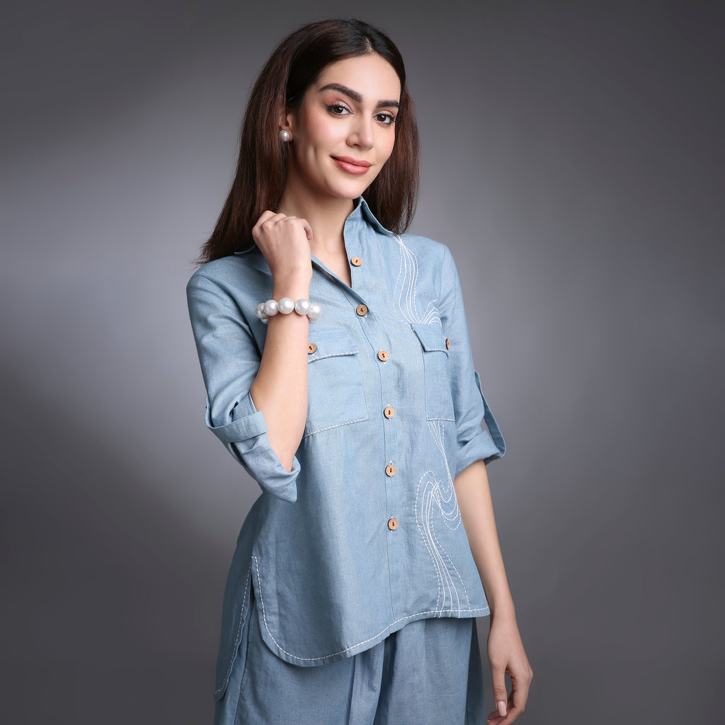 Zenith |Women Co-ord Set | Hand Thread-work