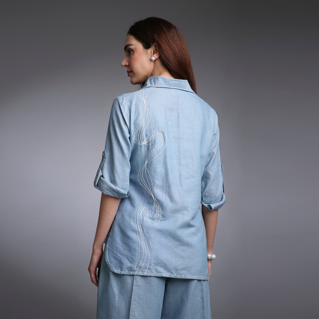 Zenith |Women Co-ord Set | Hand Thread-work