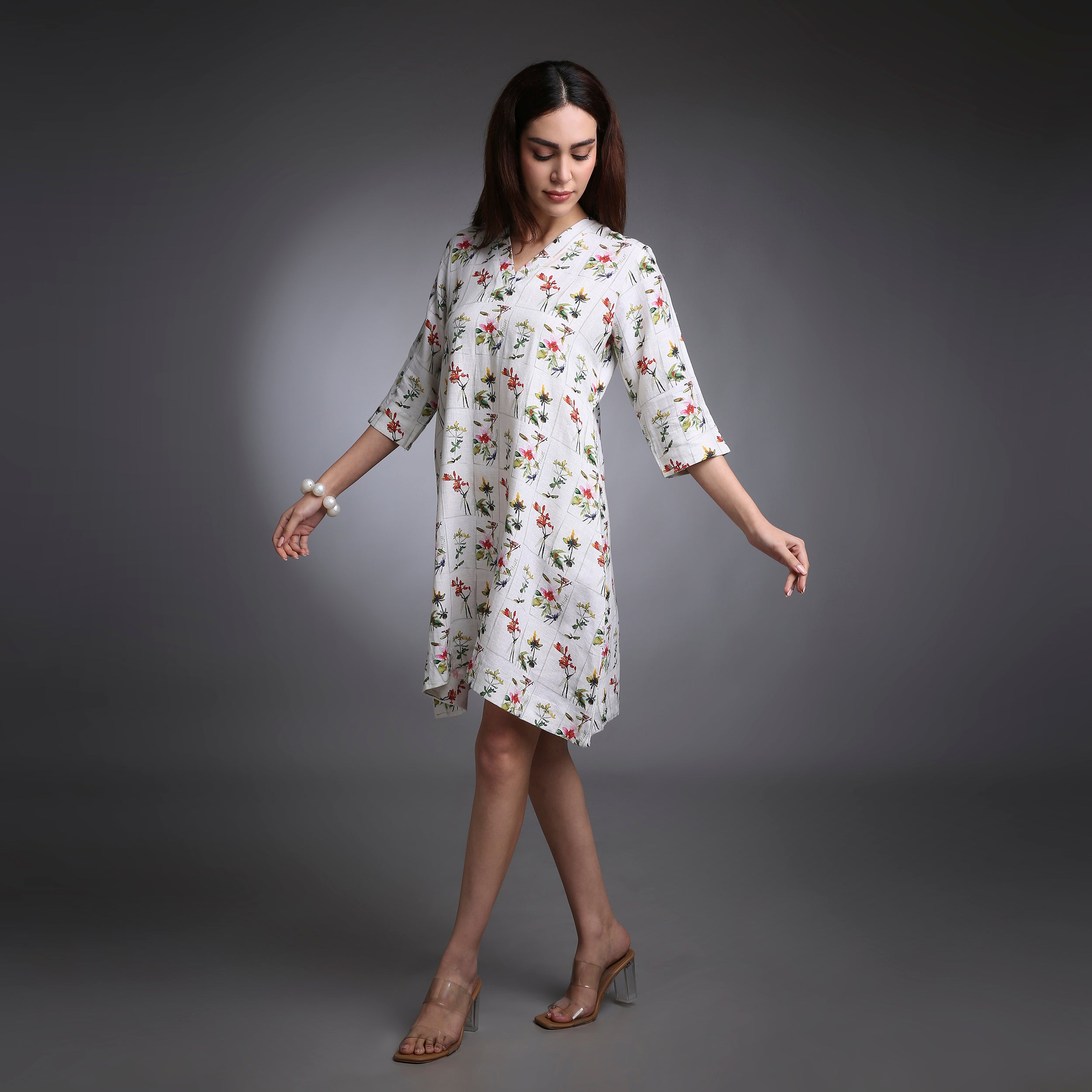 BAGICHA |Midi Dress |Digital Printed