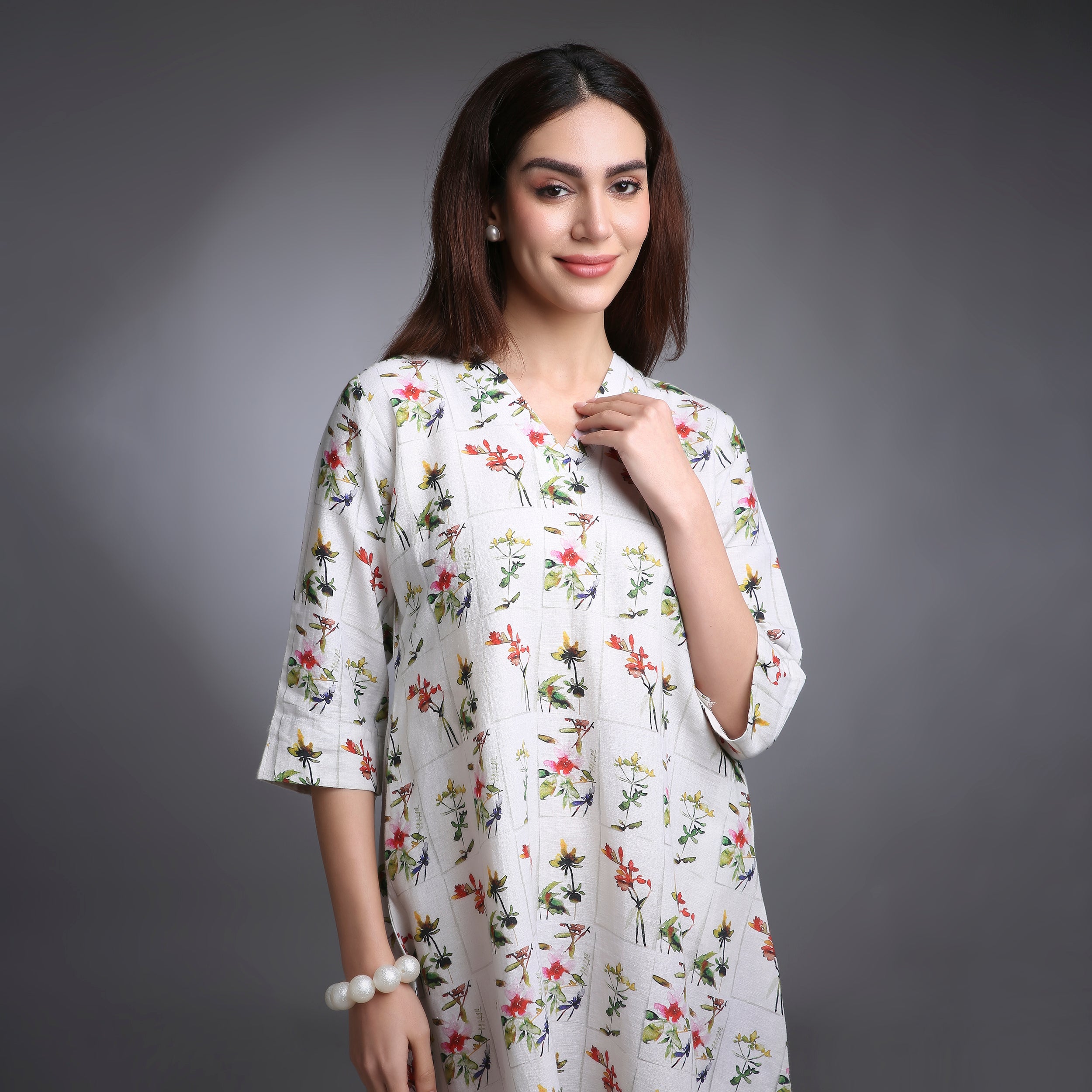 BAGICHA |Midi Dress |Digital Printed