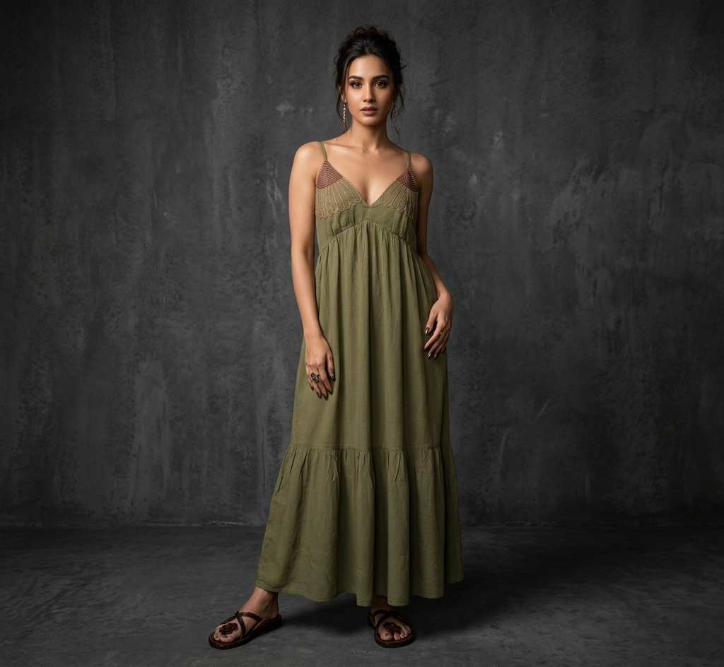 MIRAYA |Single Piece Dress |Hand Thread Work
