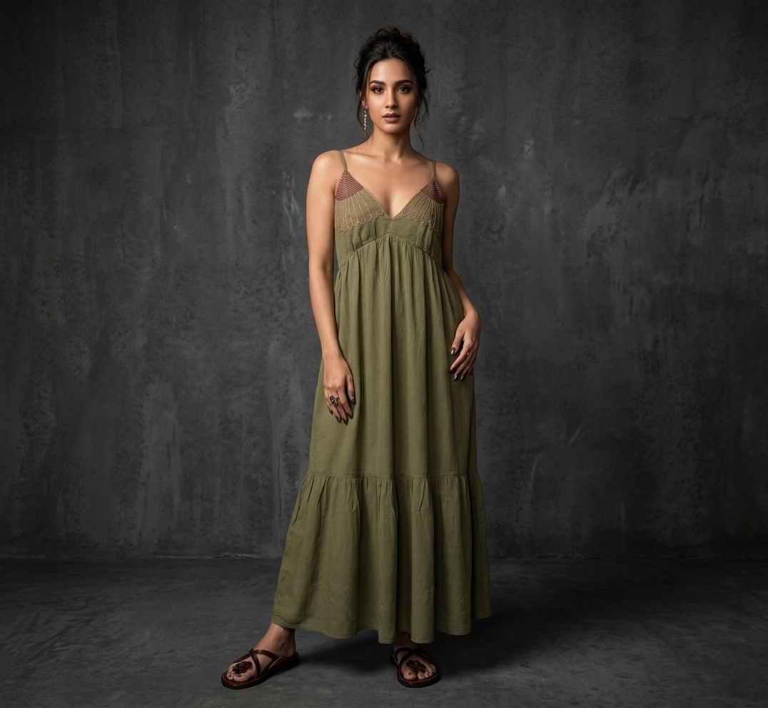 MIRAYA |Single Piece Dress |Hand Thread Work