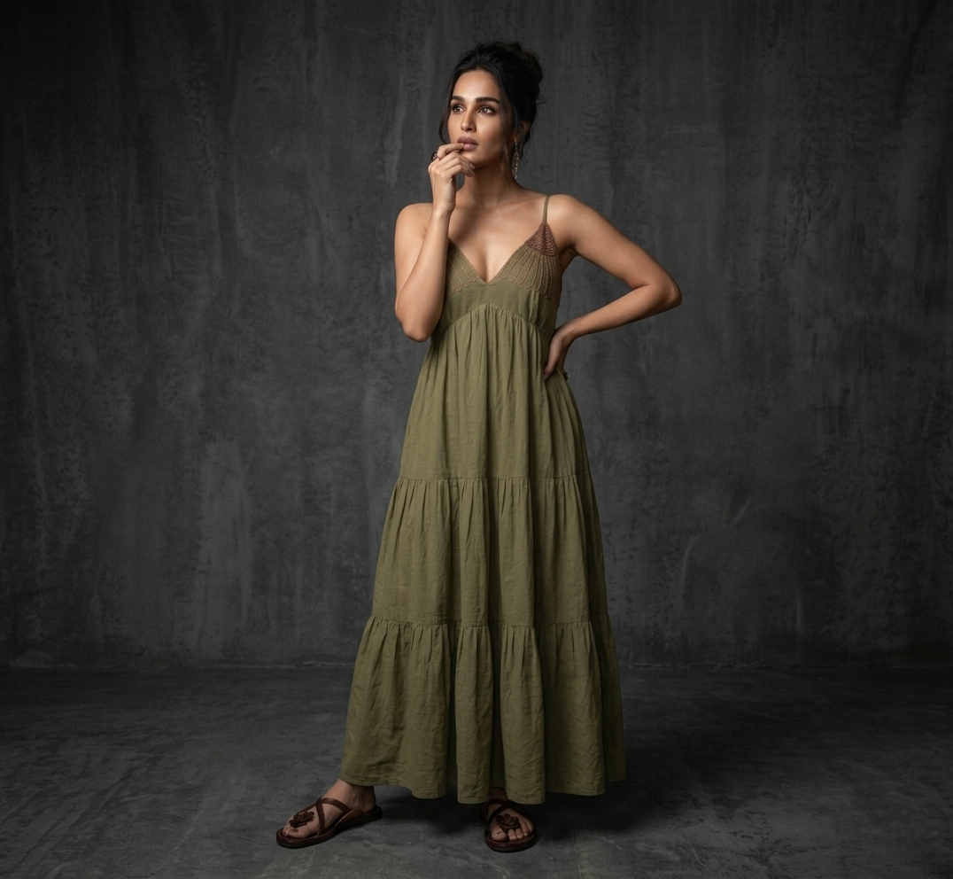 MIRAYA |Single Piece Dress |Hand Thread Work