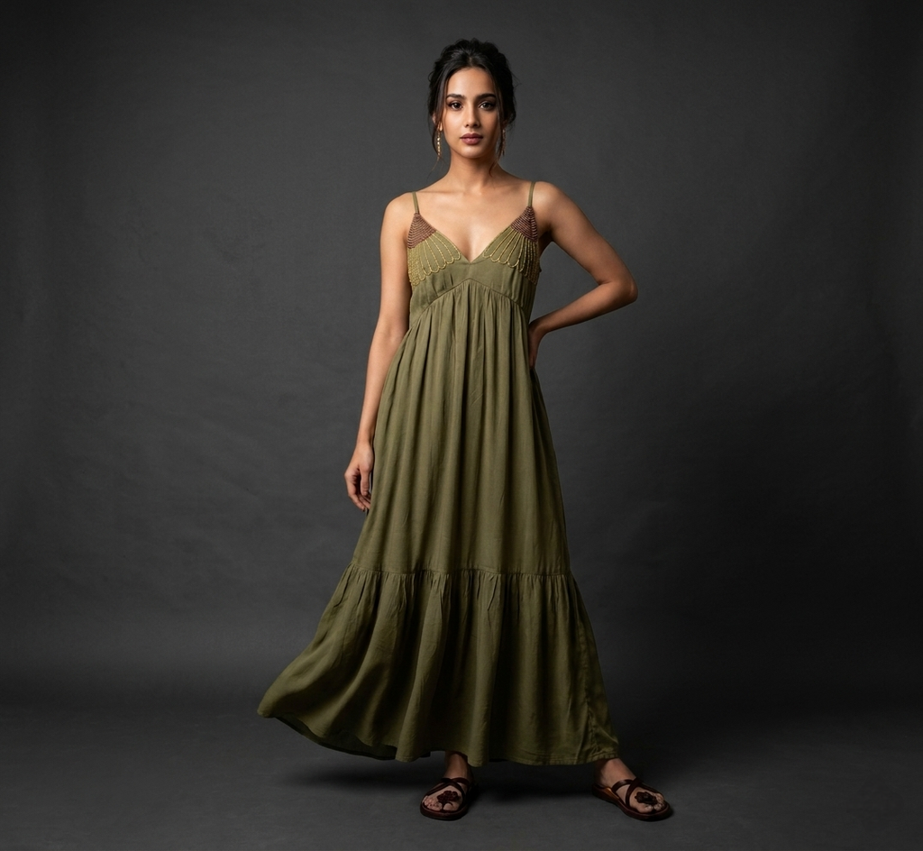 MIRAYA |Single Piece Dress |Hand Thread Work