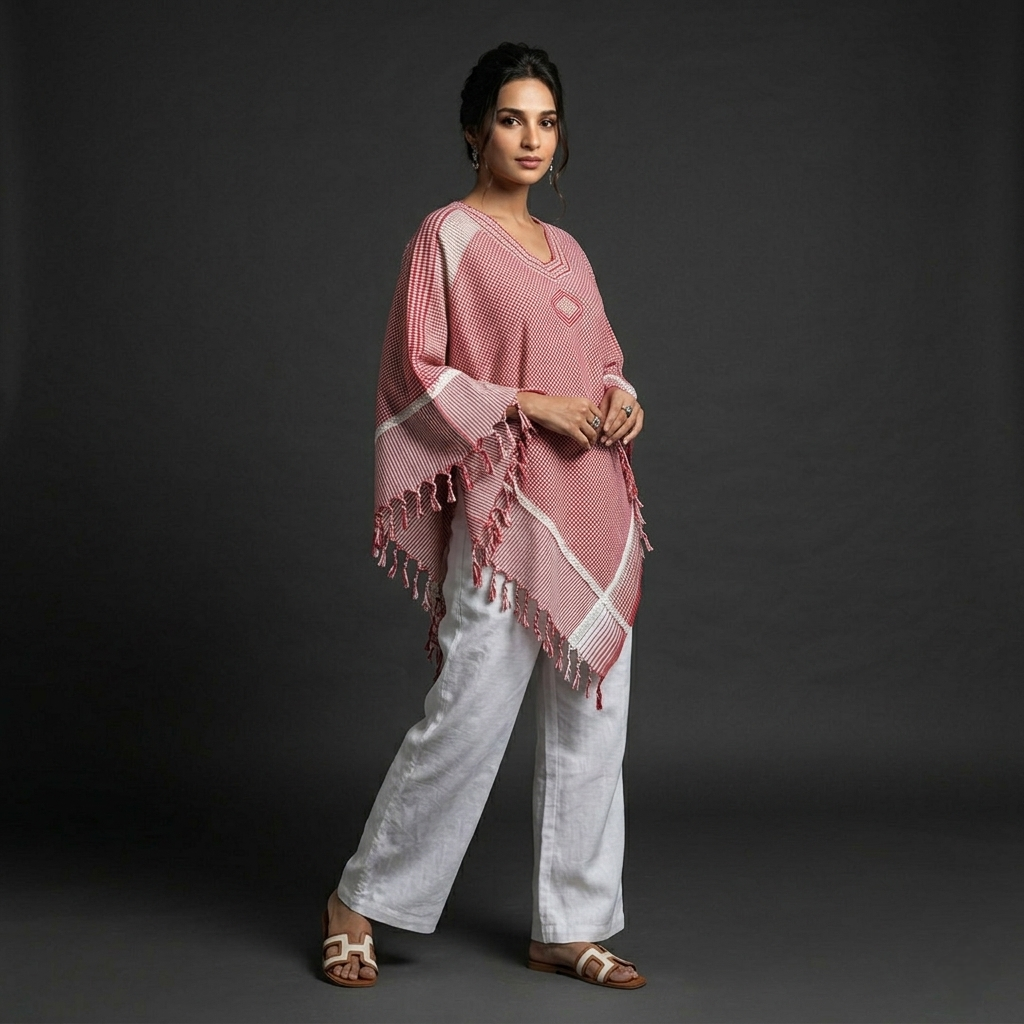 SOLARA |Poncho Tunics |Hand Thread work | Hand Painting