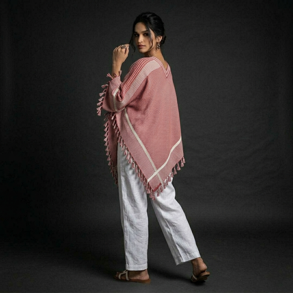 SOLARA |Poncho Tunics |Hand Thread work | Hand Painting