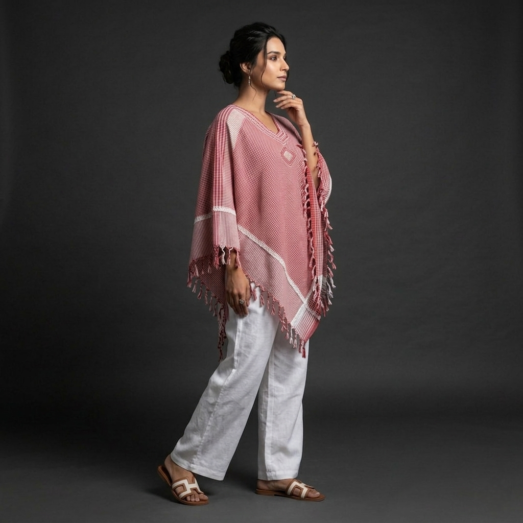 SOLARA |Poncho Tunics |Hand Thread work | Hand Painting