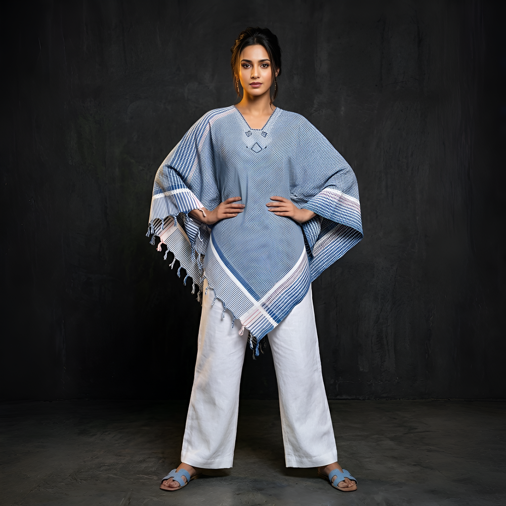 SOLARA |Poncho Tunics |Hand Thread work | Hand Painting