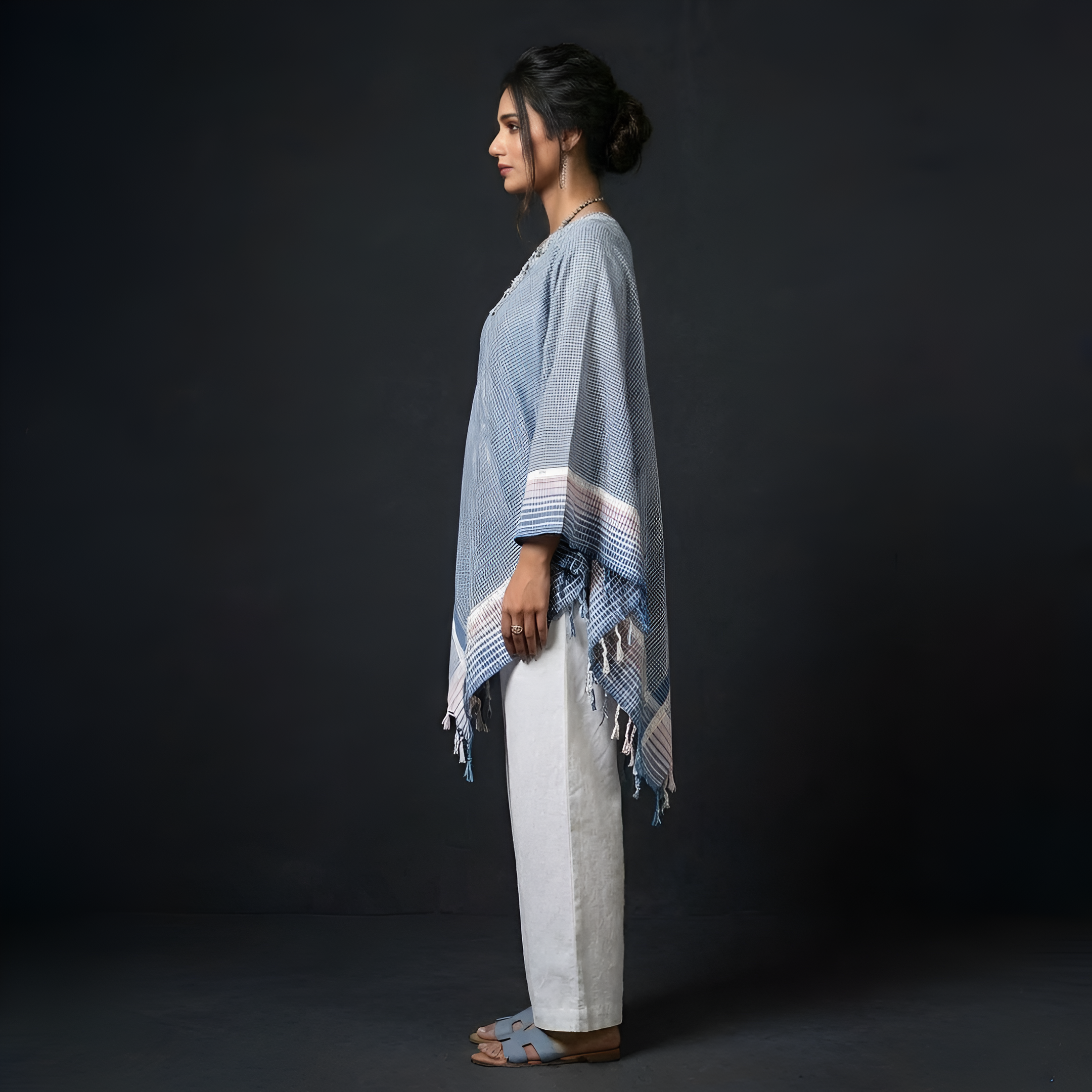SOLARA |Poncho Tunics |Hand Thread work | Hand Painting