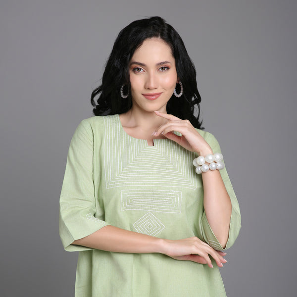 SYMARA | Woman Tunic | Hand Thread-Work